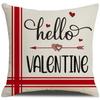 Valentine's Day Pillowcase New Black and White Plaid Love Villain Cushion Pillowcase Home Sofa Pillowcase