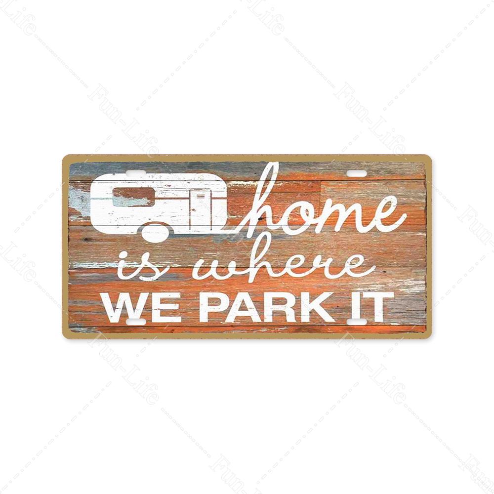 Camping Metal Sign Plate Plaque Vintage Tin Sign Decor for Camping/Cars/Tent/Cookout/Camping Supplies/Home Wall Decor