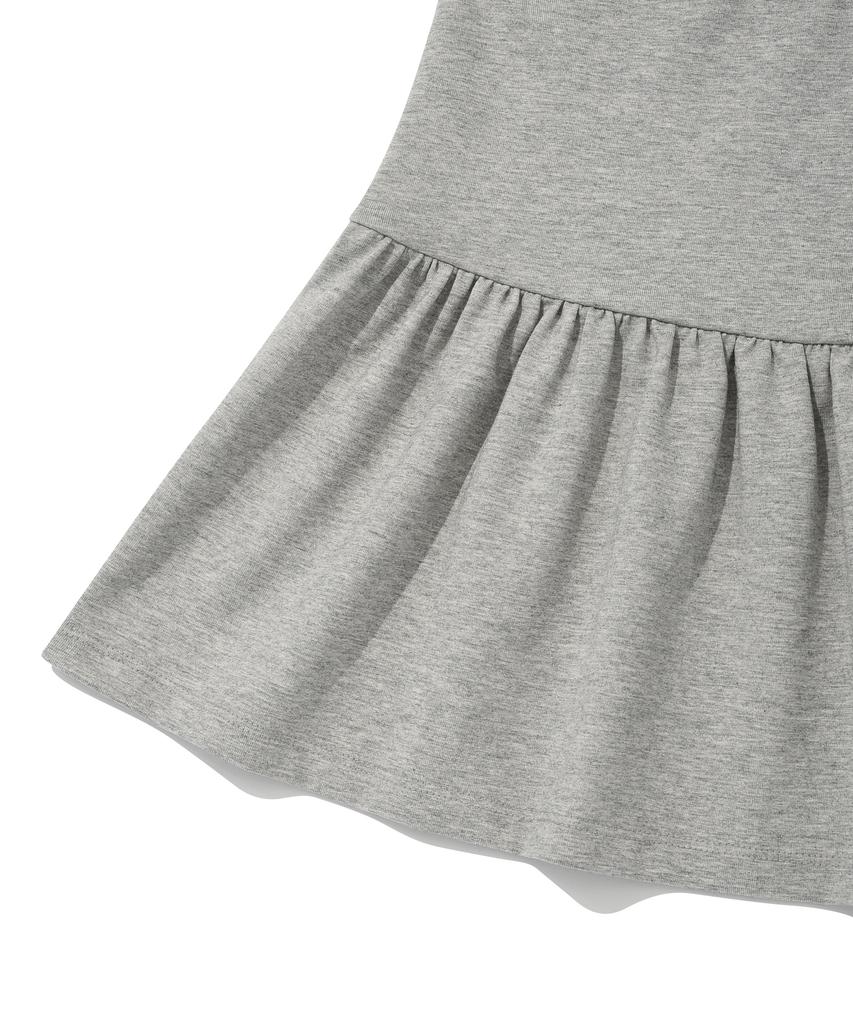 Retriever Club Mini Sweat Skirts [Melange Gray]