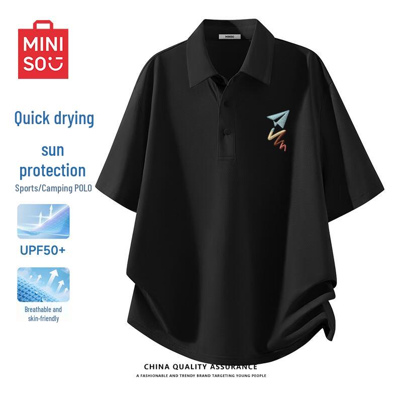 MINISO Men s Quick-Dry Short Sleeve Polo Shirt XL