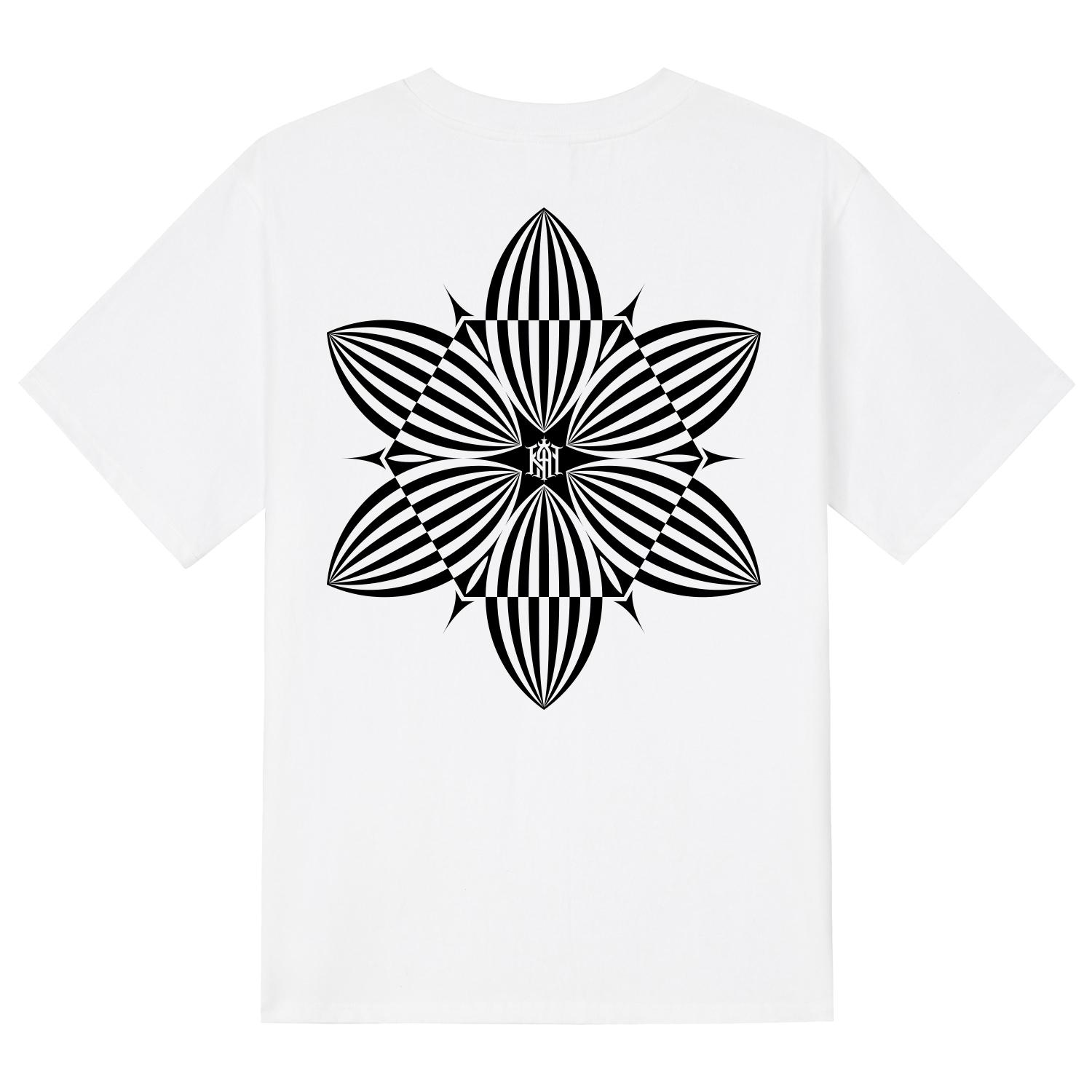 Khan 6312 Ktw0085 Khan Of Flower Short Sleeve T-Shirt - White White/S