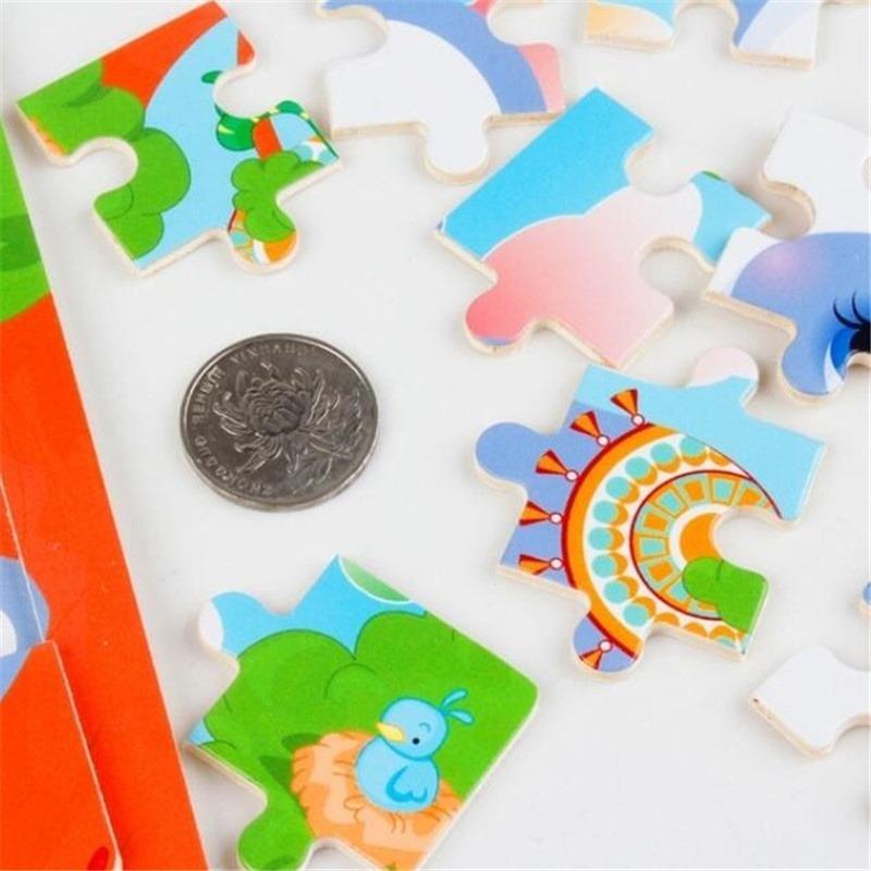 Buy Wooden Children's Jigsaw Puzzle Wooden Toys Aircraft Train Animal
