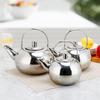 Stainsless Steel Teas Kettles Teapots with Infuser Metal Coffee Pots Round Teas Pots
