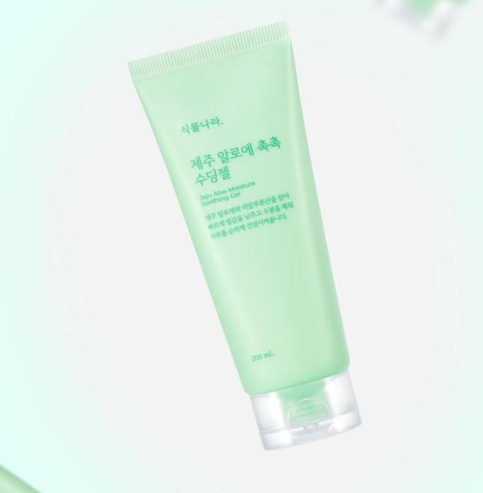 Sikmulnara Jeju Aloe Beruhigendes Gel – 200ml | Koreanisches Feuchtigkeitsspendendes Gel für Gesicht & Körper