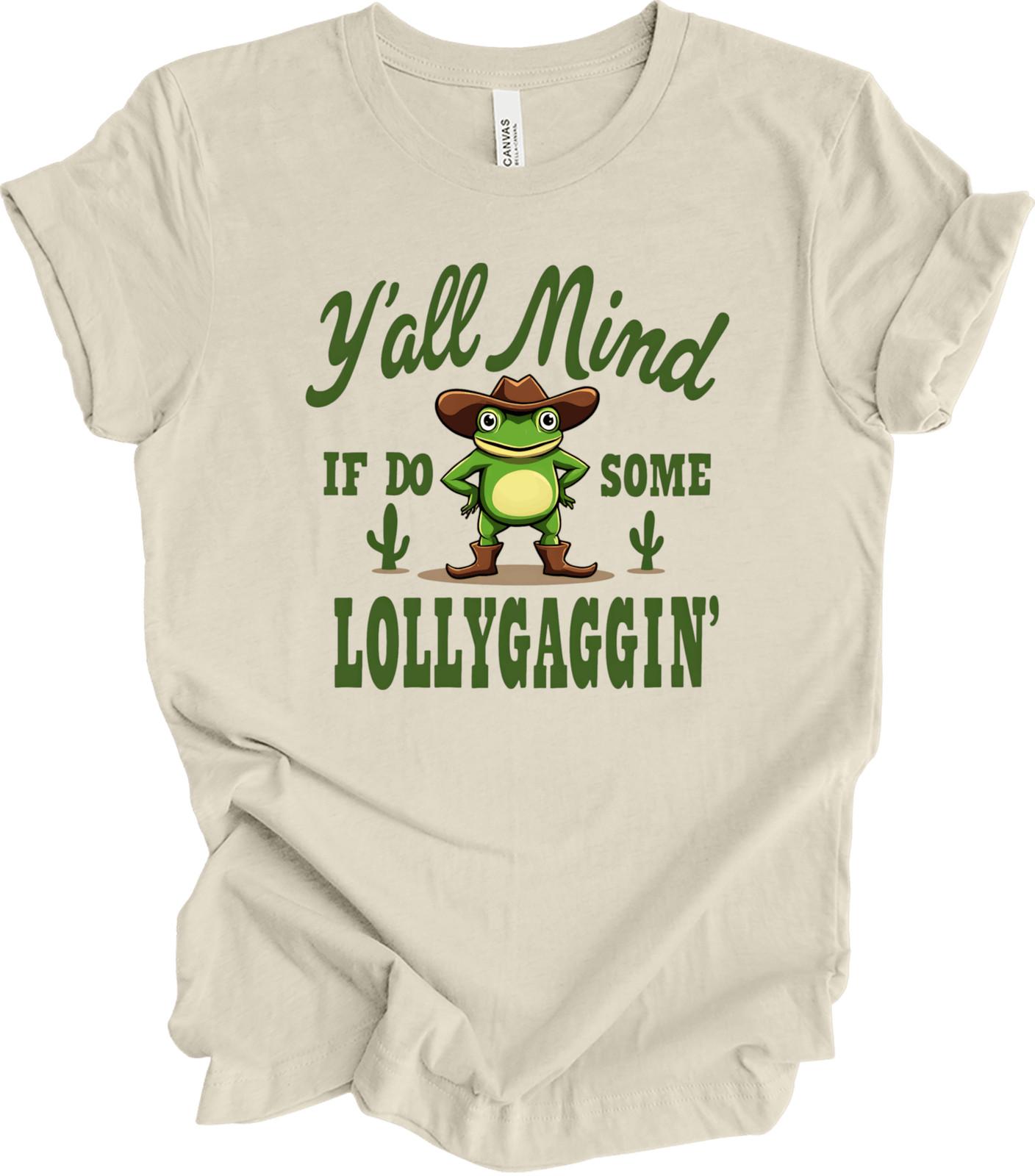 Y all Mind If I Do Some Lollygaggin Funny Frog Meme Y2k Gifts T-shirt XXL
