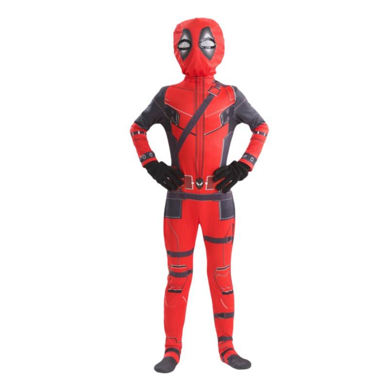 Deadpool Einteiler Bodysuit Kostüm für Kinder & Erwachsene - Halloween Cosplay Outfit
