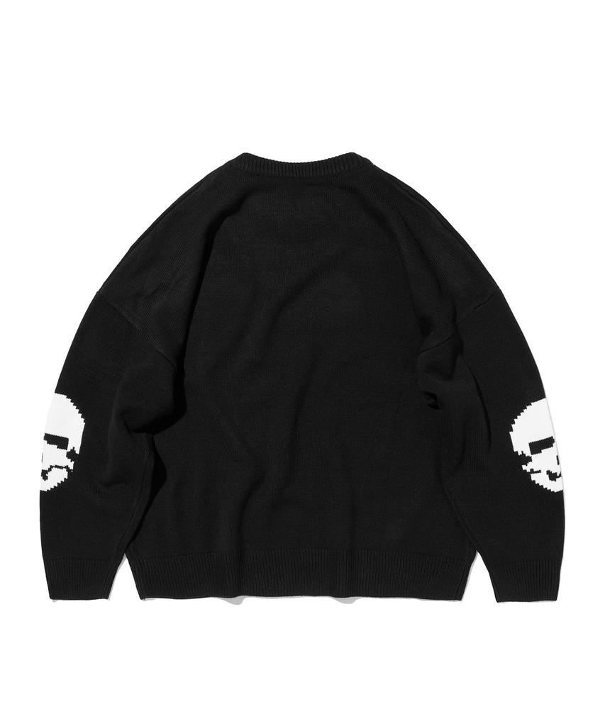 Seuweideu Elbow Skull Knit [Black]