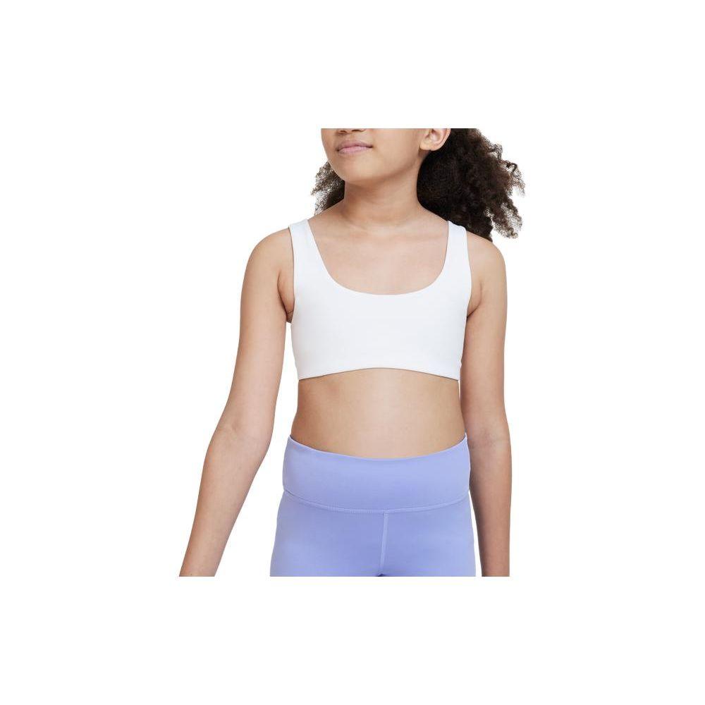 

Nike Solid Color Sleeveless Sports Bra Kids Kids underwear DX5730-100 M