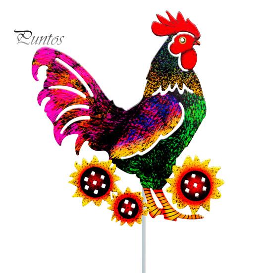 

Креативное стоящее животное, устойчивое к ржавчине, украшение в виде петуха, патио, задний двор, резное железное украшение для газона с курицей