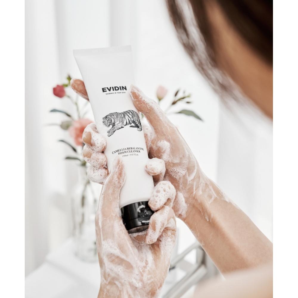 Evidence In Your skIn Camellia Hot drInk Set Foam Cleanser 150ml+toner 200ml+cream 60ml