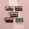 Music Cartoon Artistic Cassette Brooch Colorful Alloy Pin Unique Decoration Everyone For