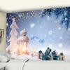 Psychedelic Scene Wall Tapestry Christmas Fireplace Home Decor Tapestry Christmas Tree Bohemian Tapestry