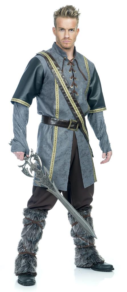 Charades Medieval Warrior Medium Men's Costume, Gold,