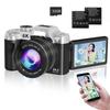 Leistungsstärkste 6K 84MP Digitalkamera mit Übertragung auf rotierende Kompakt-Automatik 18x Digital LED Selfie LCD Micro SD-Karte Tragbar für Schule und Vlogging