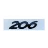 3d ABS Chrome Black  408 206 207 301 307 508 308 Emblem Letters Nameplate Number Sticker Car Trunk Badge Decal Accessories