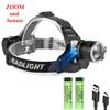 Super Powerful LED Headlamp High Power Long Range 500M Head Flashlight USB Rechargeable Headlight Torch Fishing Hunting Lantern
