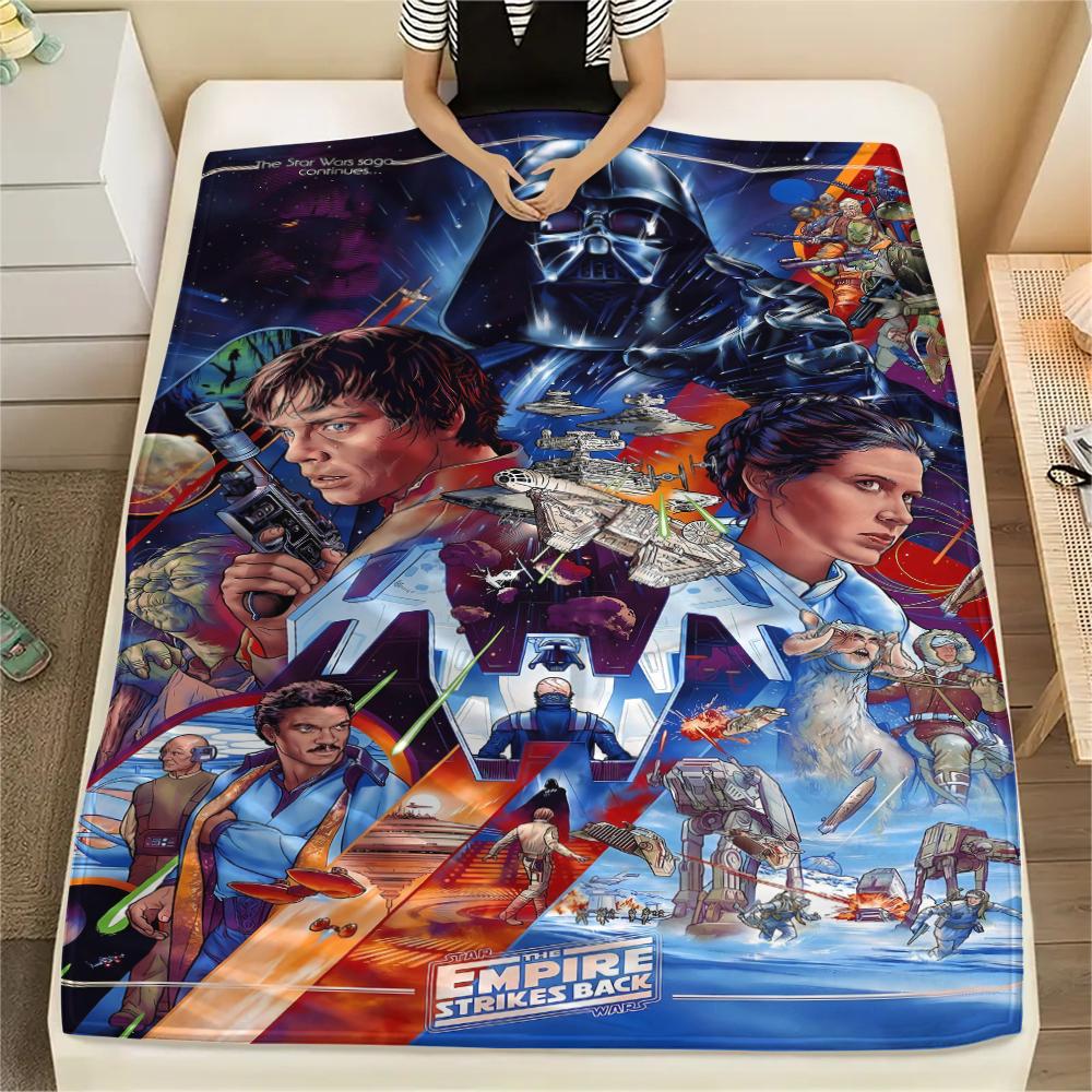 1 Pezzo Coperta in Flanella con Stampa Mandalorian, Alta Qualità, Confortevole per Tutte le Stagioni, Decorazione per la Casa, Calore e Comfort, Perfetta per Regali