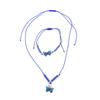 Ladies Butterfly Pendant Necklace Bracelets For Women Beads Necklace Choker Accessories Jewelry Gift