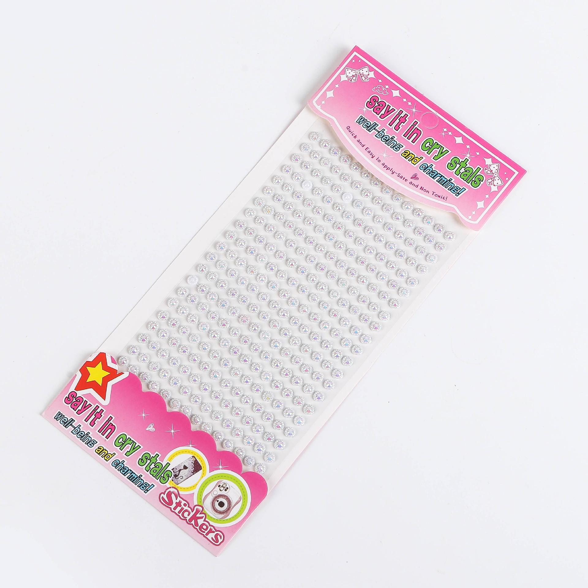 Colorful Acrylic Rhinestone Sunflower Stickers for DIY Phones & Office Supplies
