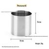 Stainless Steel Seamless Round Mousse and Cake Mold Set – Four-Piece Baking and Jelly Shaping Tools