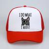 I Do What I Want Funny Standard Poodle Baseball cap fashion  Unisex Women summer visor caps summer Mesh Breathable trucker hat