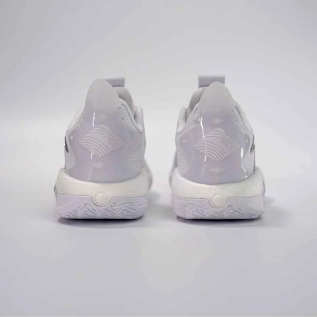 Anta Shock Wave 5 Cushioning, Wear Resistant Low top Basketball Shoes Men's White Sneakers 112511608S-1