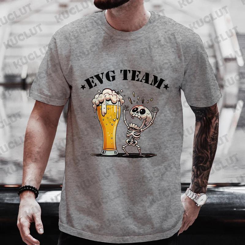 Evg Future Team Groom Man T Shirt French Single Farewell Bachelor Party Tees French Wedding Tops Groomsman Beer Graphic Tshirt