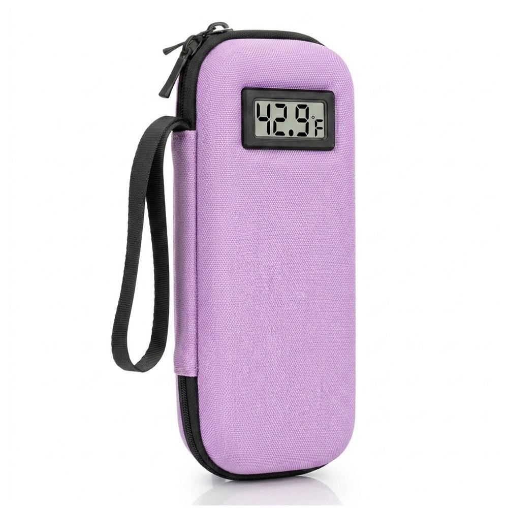 

Thermal Insulated Insulin Cooling Storage Case Medicine Organizer Box for Home Office фиолетовый