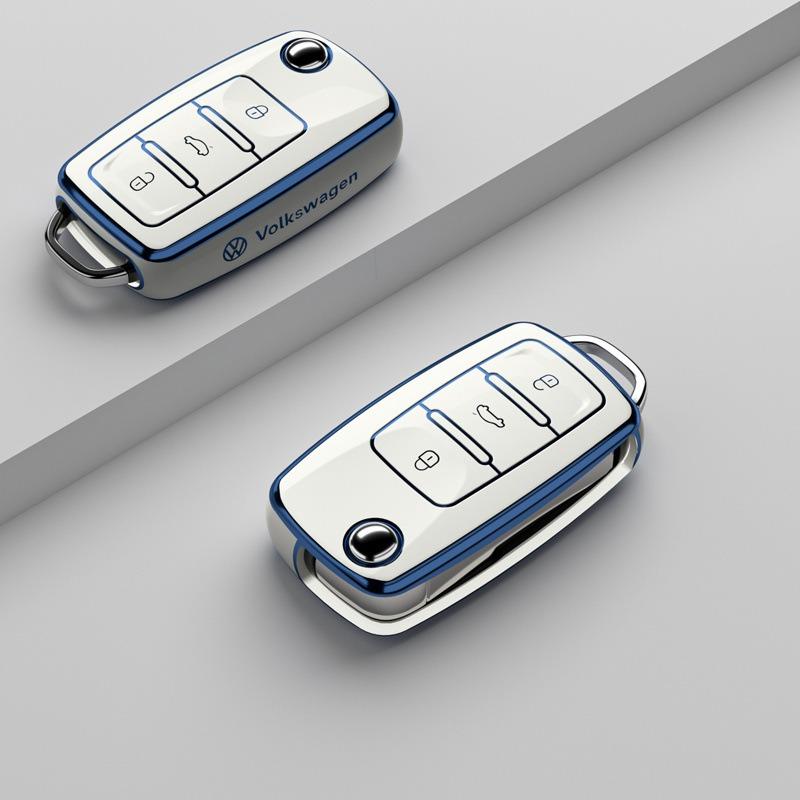 

Для VOLKSWAGEN VW Стильний TPU Чохол-оболонка для автомобільного пульта-ключа Для Volkswagen VW Polo Golf Passat Tiguan Beetle Caddy T5 Up