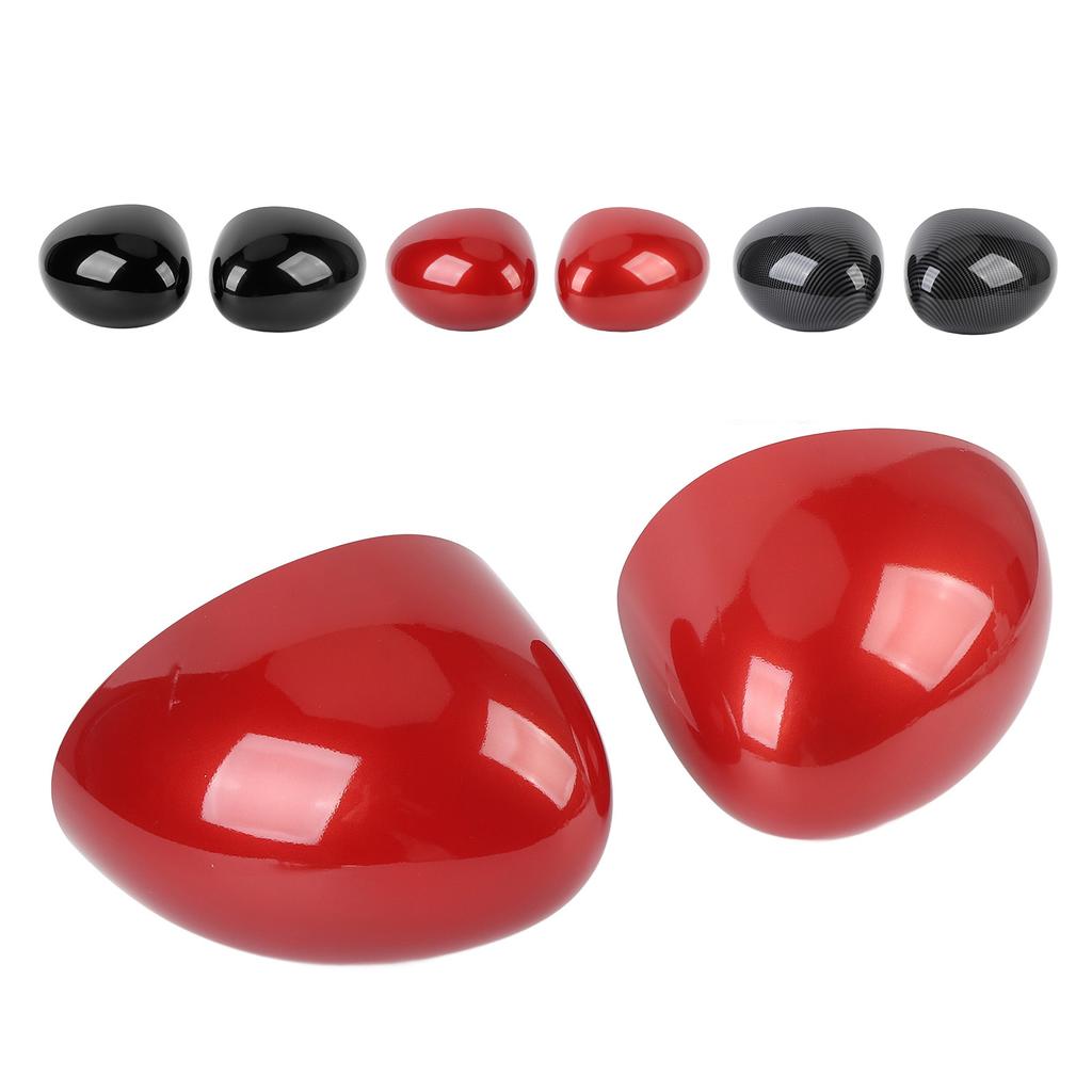 1 Pair Door Side Wing Mirror Cover 51167401229 Exterior Rear View Side Mirror Cap for Mini Cooper F54 F55 F56 F60 2014-2019