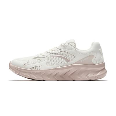 Abrasion Resistant Rebound Cushioning Low Top Casual Running Shoes Women's Ivory White Lotus Gray 922545503-3