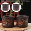 110/135/155ML Dragon Phoenix Tea Cup Chinese Style Color-changing Purple Clay Tea Cup Anti-Scald Tea Brewer Tea Bowl Drinkware