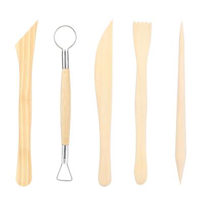 2 Set Ton Holz Sculpting Werkzeug Holzgriff Keramik Carving Keramik Modellierung Liefert