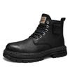 Martin Boots Men's Autumn and Winter New High-quality Zipper British Style Ins Mid-top Comfortable Trendy Shoes Platform Men's Shoes