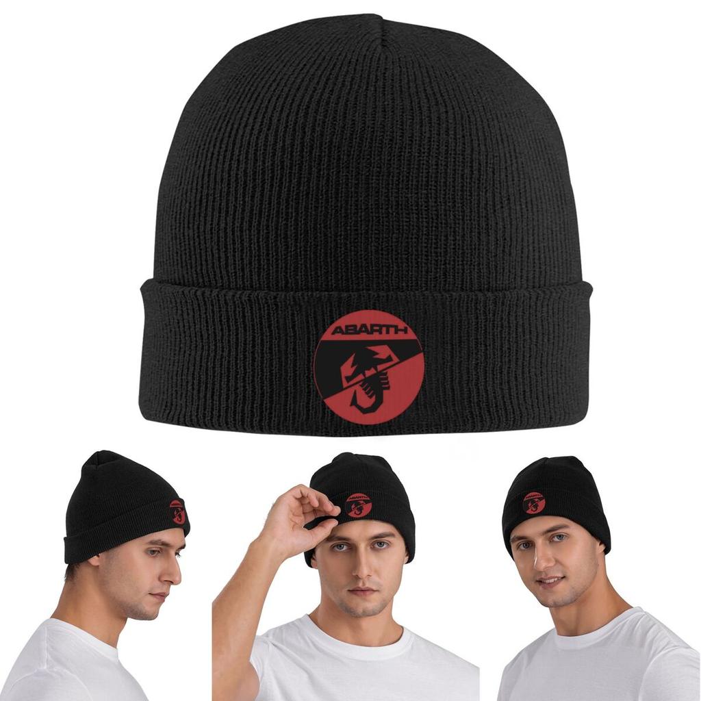 Abarth C Cool Print () Warm Knitted Cap Winter Knit Bonnet Hat Skullies Beanies Hip Hop Caps for Unisex
