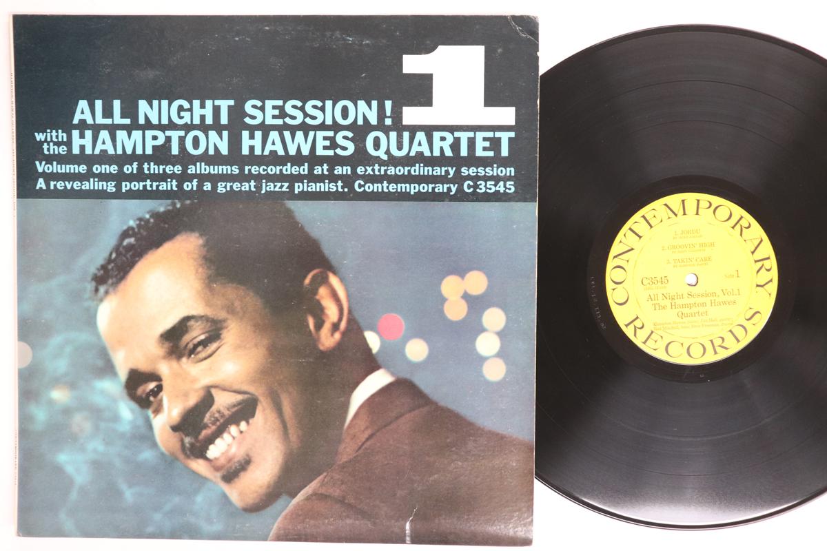 

LP Record HAMPTON HAWES All Night Session Vol. 1 C3545 CONTEMPORARY 1958 US Jazz Used