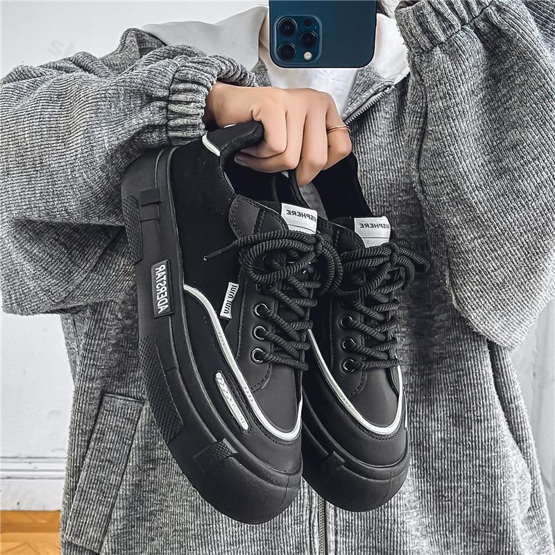 Fashion Men Fashion Trend Casual Canvas Shoes 2025 New Summer Breathable Versatile Thick Soled Shoes Comfortable Low Top Chunky sneakers