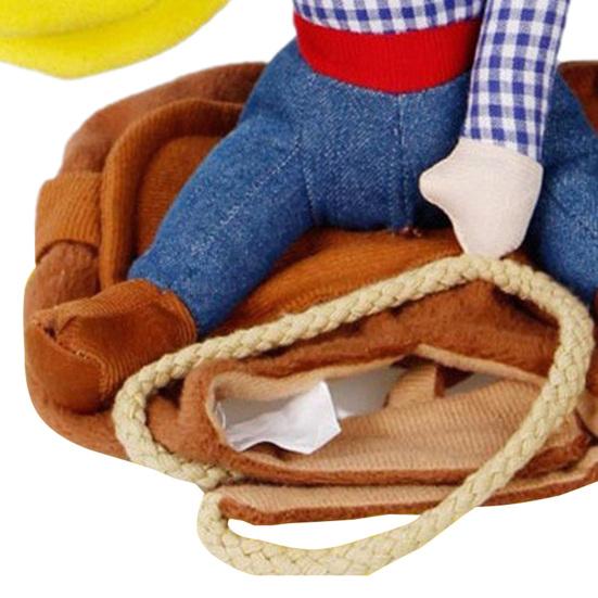 Costume divertente per animali domestici, senza maniche, in cotone, stile cowboy, per cani, accessori per animali domestici