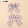 Baby Girls Christmas Glitter Sequins Big Bow Hair Clip 4.9'' Bowknot Hairpins Sweet Cheerleading Festival Headwear