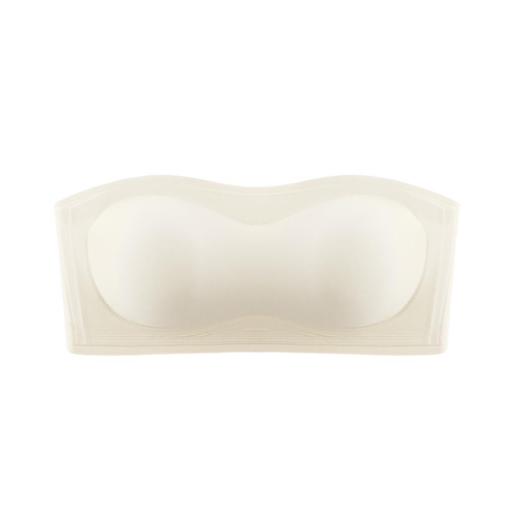 Invisible seamless liquid foundation underwear women's small breasts gather non-slip upper support without shoulder straps, beautiful back girl bra 