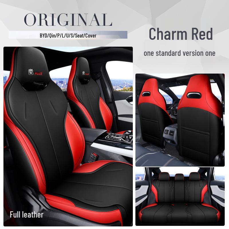 

BYD Qin Plus Custom Leather Car Seat Cover - Full Wrap, All-Season Cushion Rear Semi-Wrap (Five Seats)