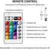 220V 110V E27 RGB LED Bulb Light 20W 15W 10W 5W RGBWW Light LED Lampada Changeable Colorful RGBW LED Lamp With IR Remote Control