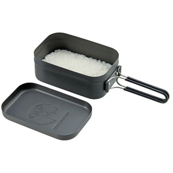 Captain Stag Captain Stag Uh 4126 [mestin Aluminum Square Cooker 1 Go With Scale Hard Anodized Black]
