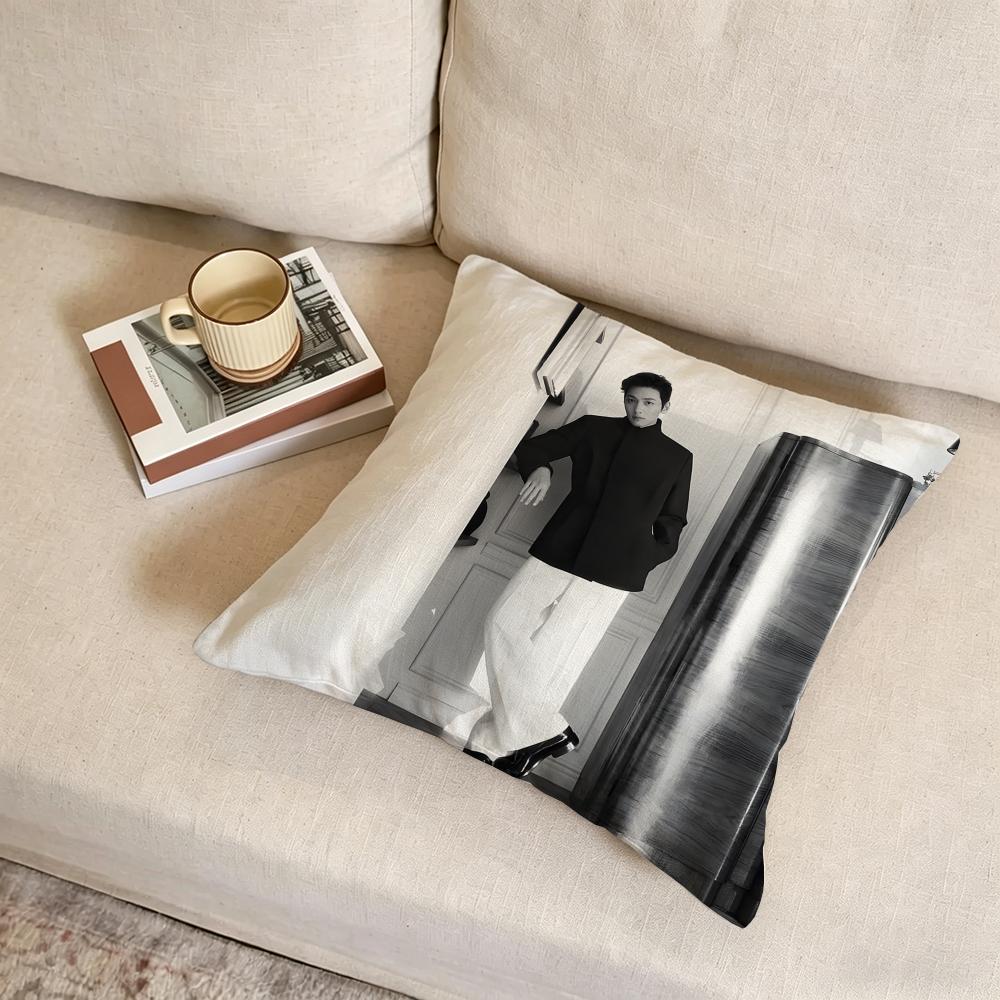 J-Ji Chang-Wook Cushion Cover Fabric Soft Furnishing,Pillowcase, Cushion Cover, Sofa Pillow, Home Decoration
