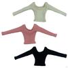 1/6 Long Sleeve Mini Casual Top, Basic Shirt for 12 '' Inches Female