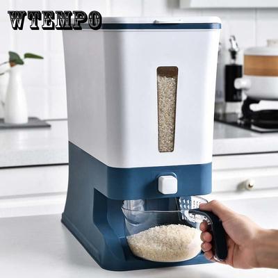 Household Rice Bucket Automatically Out Insect-proof Moisture-proof Sealed Grain Storage Box Rice Tank 10kg Cereal Storage Container Food Dispenser