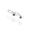 Boucles d'oreilles Grenat: Boucles d'oreilles à crochet en argent sterling 925, Pierre précieuse rouge