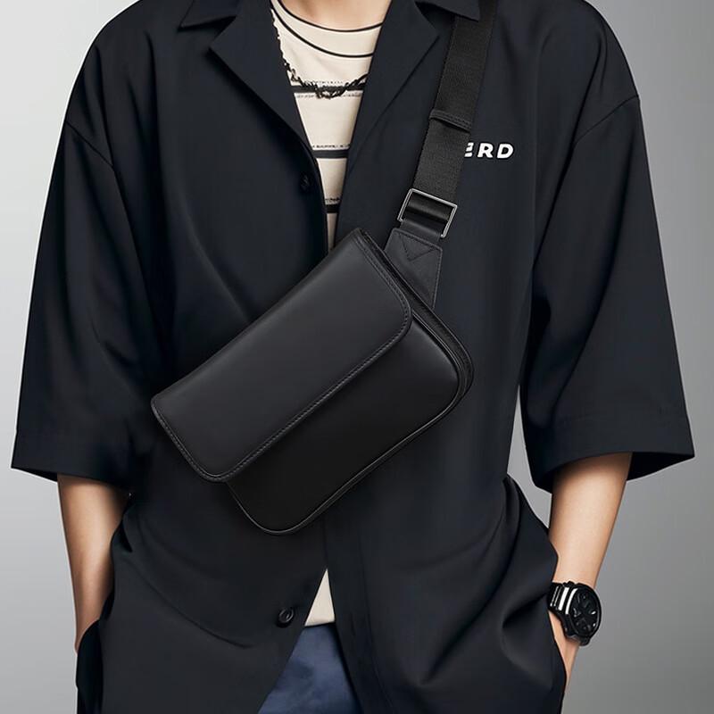 SCHWARZETIENNE Ανδρική Δερμάτινη Τσάντα Ώμου