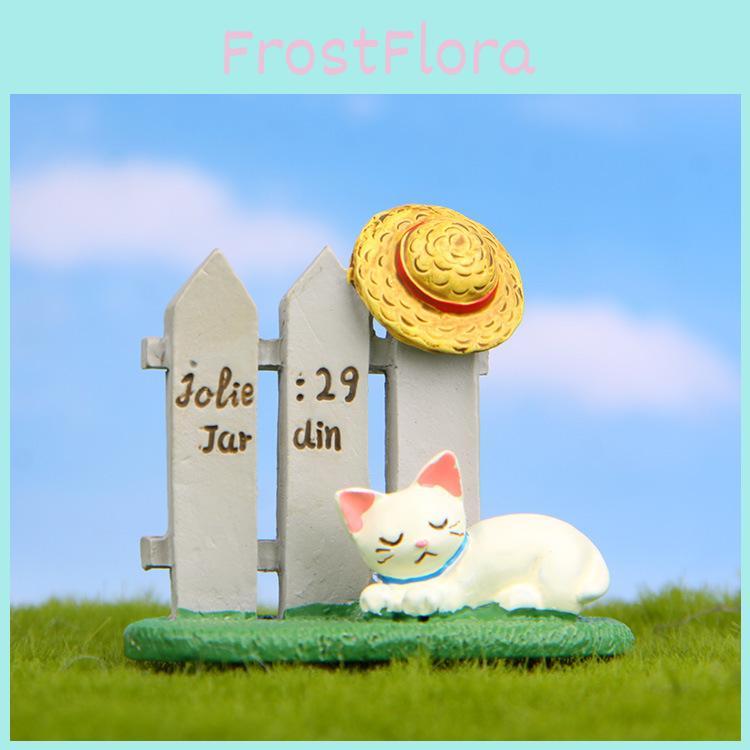 Japanese Style Cat Hat With Moss And Grass Decor For Photo Props And Gift Packaging