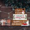 Christmas Decoration Wooden Ornaments Holiday Decoration Desktop Creative Pattern Home Dining Table Layered Tray Decoration
